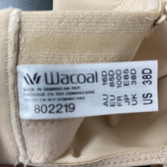 Wacoal Corselette Shapewear Womens 38D Beige Strapless Firm Control Body Shaper - Picture 12 of 16